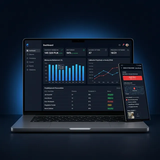 Dashboard ERP CRM System